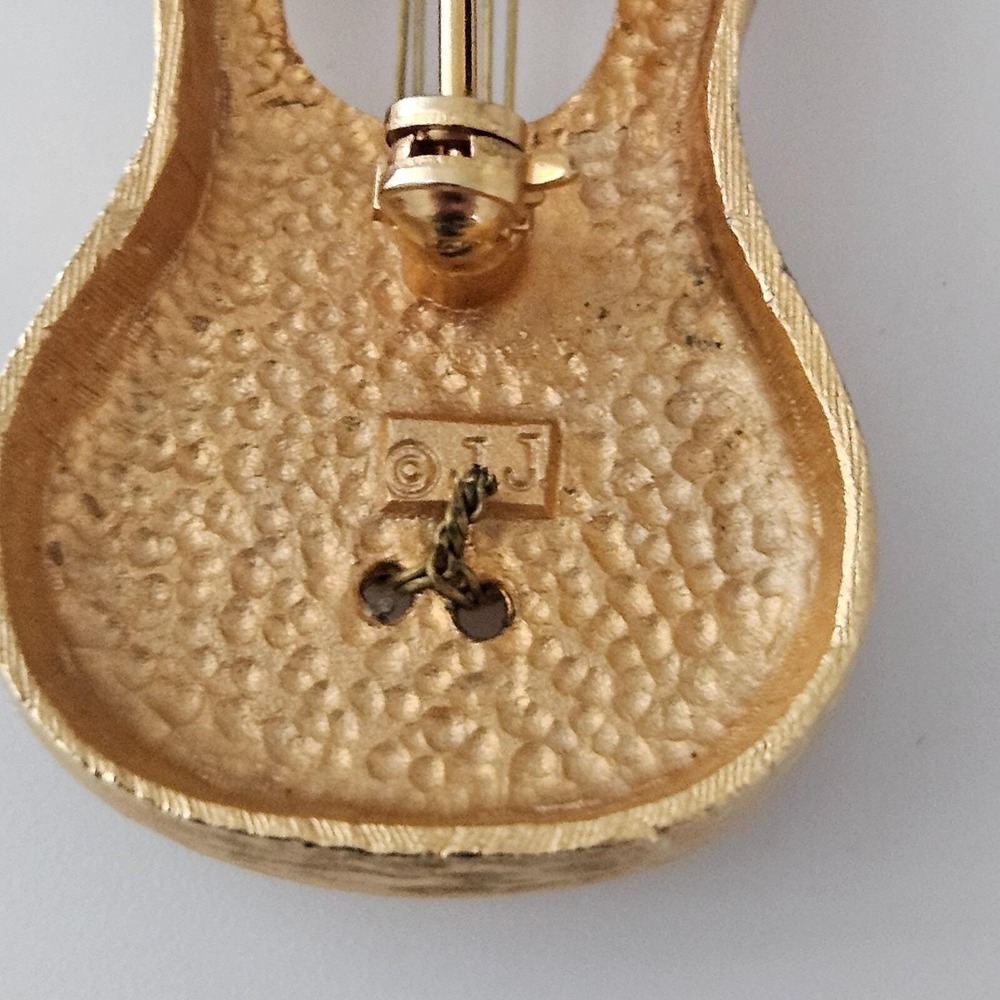 Vintage JJ Brushed Gold Tone Guitar with Strings Hard to Find - Picture 8 of 8